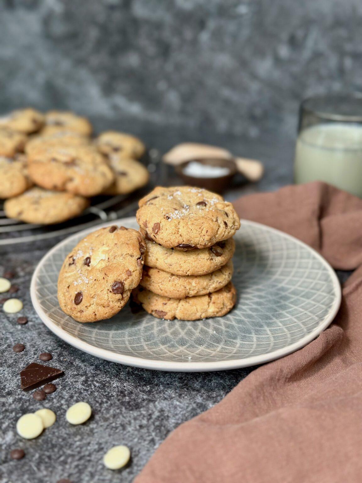Triple Chocolate Chip Cookies mit gebräunter Butter - Full Pantries