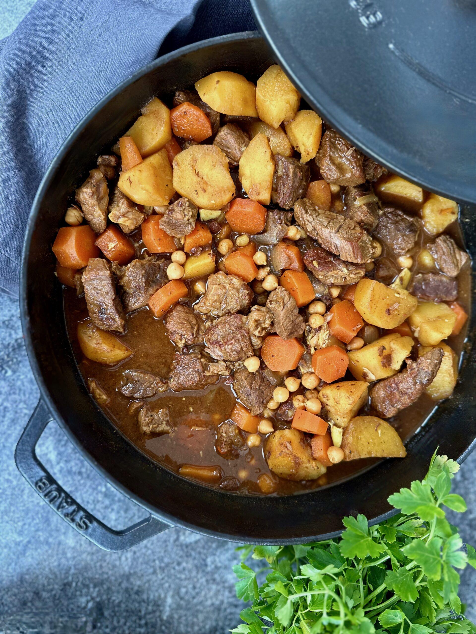 Marokkanischer Rindfleisch Eintopf - Full Pantries